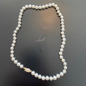 Cultured Pearl Necklace with 14k Clasp